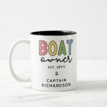 Custom Boat Owner set New Boat Owner Gifts