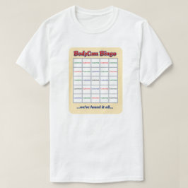 "Custom BodyCam Bingo 2" (wit 1) T-shirt