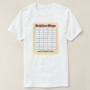 "Custom BodyCam Bingo 2" (wit 1) T-shirt
