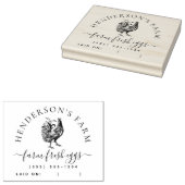 Custom Boerderij Egg Carton laid Telefooninfo Rubberstempel (Gestempeld)