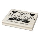 Custom Boerderij Fresh Eggs Kartonnen Stempel Kipp (Stempel)