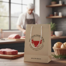 Custom Boerderij Fresh Premium Beef Business Logo