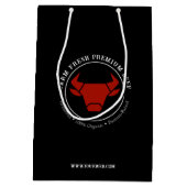Custom Boerderij Fresh Premium Beef Business Logo Medium Cadeauzakje (Achterkant)