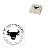 Custom Boerderij Fresh Premium Beef Organic Stamp Rubberstempel (Gestempeld)