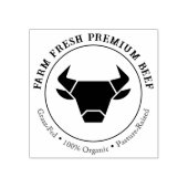 Custom Boerderij Fresh Premium Beef Organic Stamp Rubberstempel (Afrduk)
