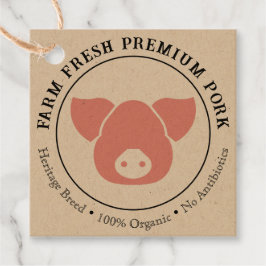 Custom Boerderij Fresh Premium Pork Business Label
