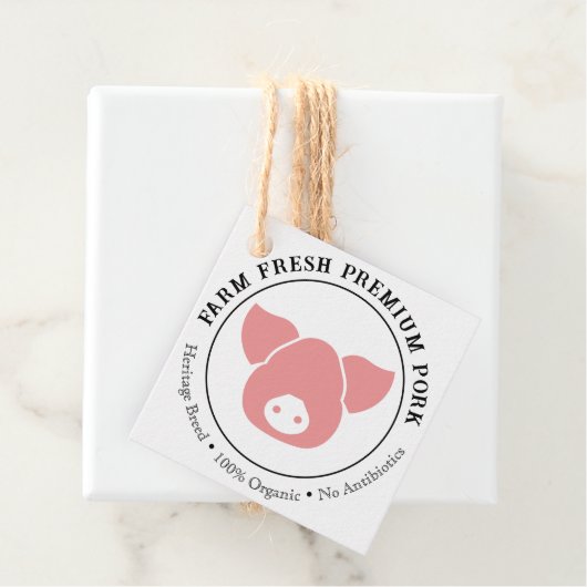 Custom Boerderij Fresh Premium Pork Business Label (In situ)