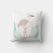 Custom Boho Baby Struisvogelkussen Pastel Groen Kussen (Voorkant)