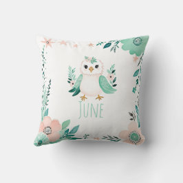Custom Boho Baby Vogelkussen Pastel Groen Kussen