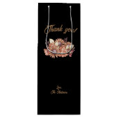 Custom Boho Bedankt! Wijn Cadeautas (Voorkant)