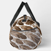 Custom Boho Feather Monogram Grote Duffel Bag Plunjezak (Rechts)