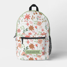 Custom Boho Florals Bloemen Terug naar School