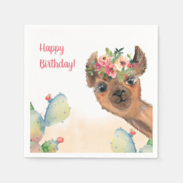 Custom Boho Llama Servet