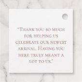 Custom Boho Rainbow Baby shower Dank u Bedankjes Labels (Achterkant)