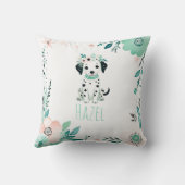 Custom Boho Schattige Dalmatisch Kussen Pastel Gro (Achterkant)