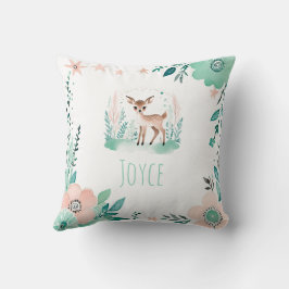 Custom Boho Schattige Fawn Kussen Pastel Groen