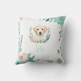 Custom Boho Schattige Labrador Kussen Pastel Groen