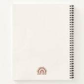 Custom Boho Social Worker Appreciation Afstuderen Notitieboek (Achterkant)