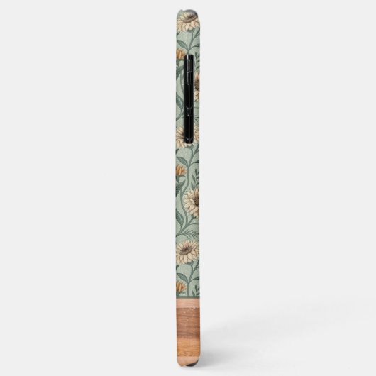 Custom Boho Sunflowers Wood Effect Case-Mate iPhone Case (Achterkant/links)