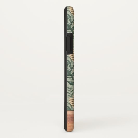 Custom Boho Sunflowers Wood Effect Case-Mate iPhone Case (Achterkant/rechts)