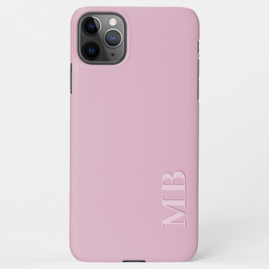 Custom Bold Bright Dusty Roos Blush Roze Gekleurd iPhone Hoesje (Achterkant)