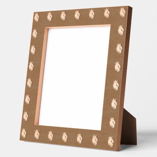 Custom Bold Lion Head Logo Bedrukt Natuurlijke Dec Gegraveerde Lijstjes (Links)