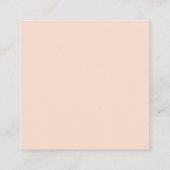 Custom Bold Minimal Company Logo Modern QR-code Vierkante Visitekaartje (Achterkant)