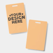 Custom Bold Zeg Hun Naam ontwerp voor mannen Badge (Voor- en achterkant)