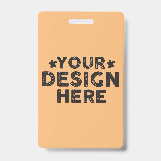 Custom Bold Zeg Hun Naam ontwerp voor mannen Badge (Voorzijde)