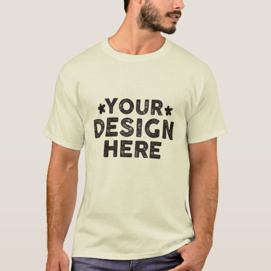 Custom Bold Zeg Hun Naam ontwerp voor mannen T-shirt (Voorkant)