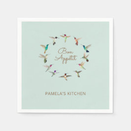 Custom Bon Appétit California Kolibries Servet