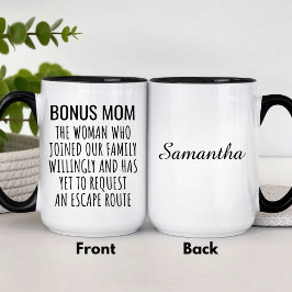 Custom Bonus Mom Definition Funny Stepmother Gift  Mok