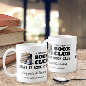 Custom Book Club Naam Koffie Mok Gift