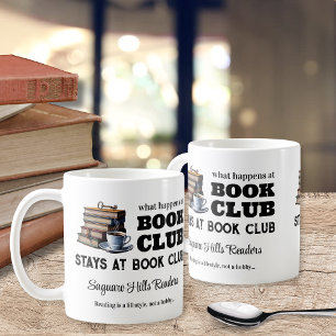 Custom Book Club Naam Koffie Mok Gift