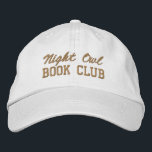 Custom Book Club Name Geborduurde Pet<br><div class="desc">Show off your love of reading (and your favorite reading crew) with this custom embroidered book club hat! Personalized with your book club name or any custom text, this hat is the perfect blend of cozy, casual, and bookish style. Use Zazzle’s easy design tools to choose your preferred fonts and...</div>