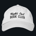 Custom Book Club Name Geborduurde Pet<br><div class="desc">Show off your love of reading (and your favorite reading crew) with this custom embroidered book club hat! Personalized with your book club name or any custom text, this hat is the perfect blend of cozy, casual, and bookish style. Use Zazzle’s easy design tools to choose your preferred fonts and...</div>