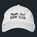 Custom Book Club Name Geborduurde Pet<br><div class="desc">Show off your love of reading (and your favorite reading crew) with this custom embroidered book club hat! Personalized with your book club name or any custom text, this hat is the perfect blend of cozy, casual, and bookish style. Use Zazzle’s easy design tools to choose your preferred fonts and...</div>