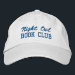 Custom Book Club Name Geborduurde Pet<br><div class="desc">Show off your love of reading (and your favorite reading crew) with this custom embroidered book club hat! Personalized with your book club name or any custom text, this hat is the perfect blend of cozy, casual, and bookish style. Use Zazzle’s easy design tools to choose your preferred fonts and...</div>