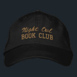Custom Book Club Name Geborduurde Pet<br><div class="desc">Show off your love of reading (and your favorite reading crew) with this custom embroidered book club hat! Personalized with your book club name or any custom text, this hat is the perfect blend of cozy, casual, and bookish style. Use Zazzle’s easy design tools to choose your preferred fonts and...</div>