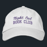 Custom Book Club Name Geborduurde Pet<br><div class="desc">Show off your love of reading (and your favorite reading crew) with this custom embroidered book club hat! Personalized with your book club name or any custom text, this hat is the perfect blend of cozy, casual, and bookish style. Use Zazzle’s easy design tools to choose your preferred fonts and...</div>
