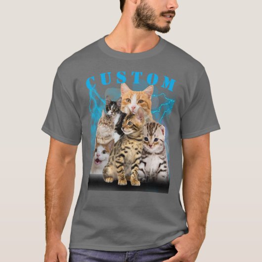 Custom Bootleg Cat T-shirt (Voorkant)