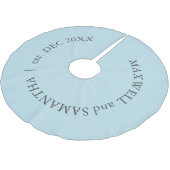 Custom Bord Blauw Kerstboom Rok (Gekanteld)