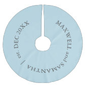 Custom Bord Blauw Kerstboom Rok (Voorkant)