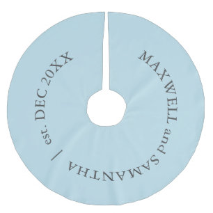 Custom Bord Blauw Kerstboom Rok