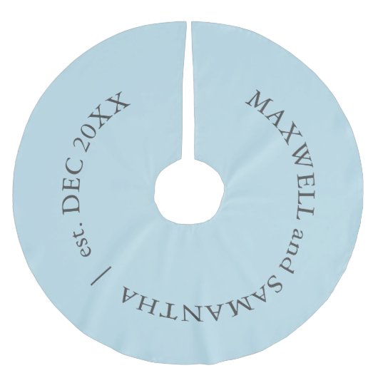 Custom Bord Blauw Kerstboom Rok (Voorkant)