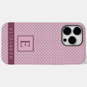 Custom Bord Lavendel Paarse pastel roze polka dot Case-Mate iPhone Case (Achterkant (horizontaal))