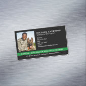 Custom Border Patrol Agent Foto Federale Militaire Magnetisch Visitekaartje (Voorbeeld)