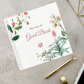Custom Botanical Wedding Guest Book Notitieboek
