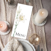 Custom Botanical Wedding Menu