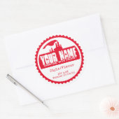 Custom Bottle Label Sjabloon - Voeg uw eigen woord (Envelop)